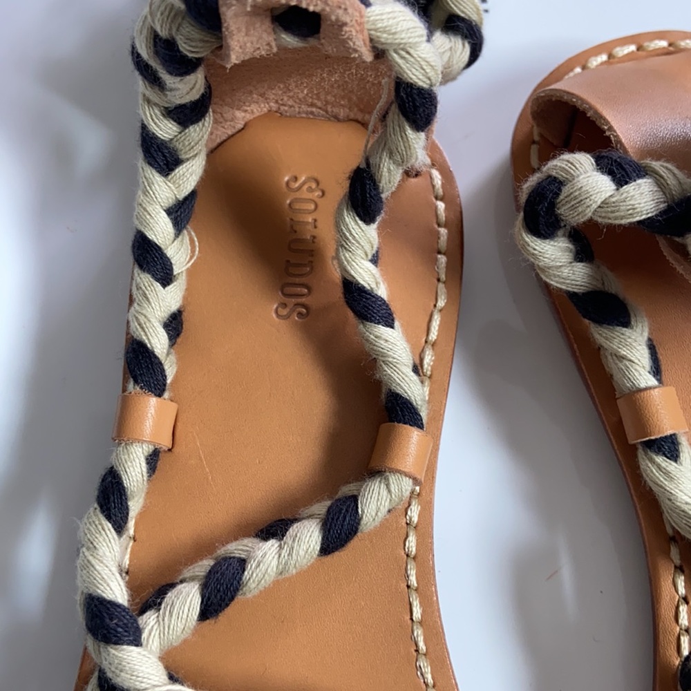 Soludos Black & Natural Gladiator Lace-up … - Picture 7 of 15